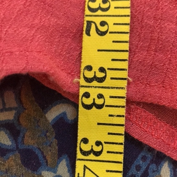 PAPILLON Women’s sleeveless Tunic Top Coral Tiered XL Lightweight Gauzy fabric - Picture 11 of 11